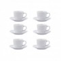TAZAS CAFE 9 CL  PLATO PORCELANA NEW RENOVA SET 6