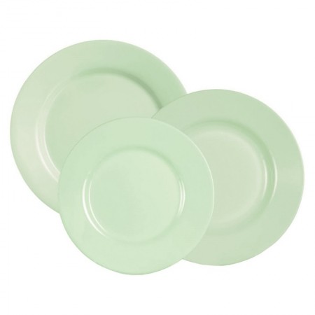 VAJILLA 18 PIEZAS PLUMI PARADISE VERDE