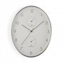 RELOJ ALUMINIO  TERMOMETRO  HIGROMETRO 30 CM