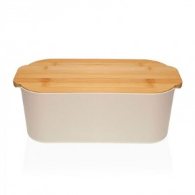 PANERA PLASTICO  TABLA CORTAR BAMBU BLANCA