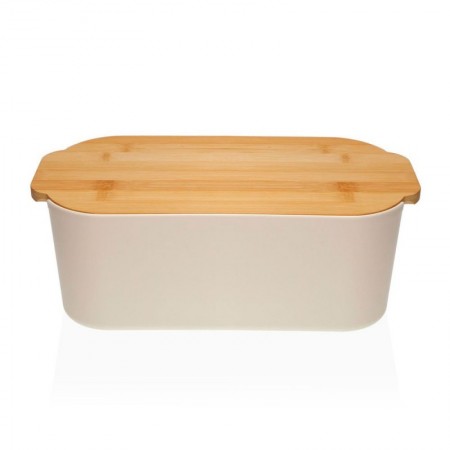 PANERA PLASTICO  TABLA CORTAR BAMBU BLANCA