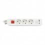 BASE MULTIPLE 3T CON USBAC 3680W BLANCO