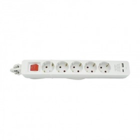 BASE MULTIPLE 5T CON USBAC 3680W BLANCO