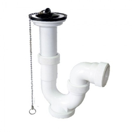 SIFÓN CURVO EXTENSIBLE C/VÁLVULA 11/2