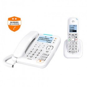 TELEFONO INALAMBRICO BLANCO COMBO ALC.