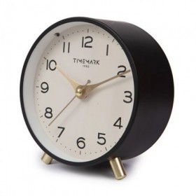 DESPERTADOR ANALÓGICO NEGRO DECO TIM
