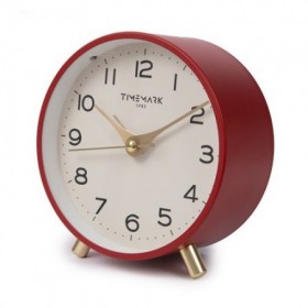 DESPERTADOR ANALÓGICO ROJO DECO TIM