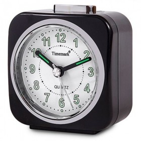 DESPERTADOR ANALÓGICO NEGRO TIMEMARK