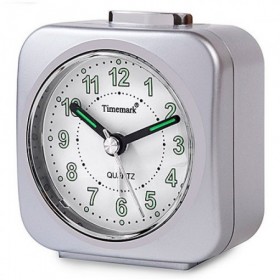 DESPERTADOR ANALÓGICO PLATA TIMEMARK
