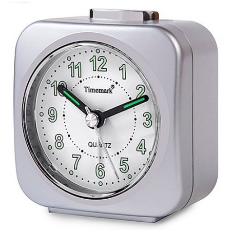 DESPERTADOR ANALÓGICO PLATA TIMEMARK