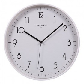 RELOJ PARED 30CM MARCO BLANCO TIMEMARK