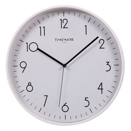 RELOJ PARED 30CM MARCO BLANCO TIMEMARK