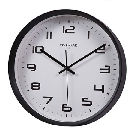 RELOJ DE PARED MARCO NEGRO TIMEMARK