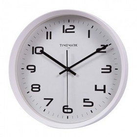 RELOJ DE PARED MARCO BLANCO TIMEMARK