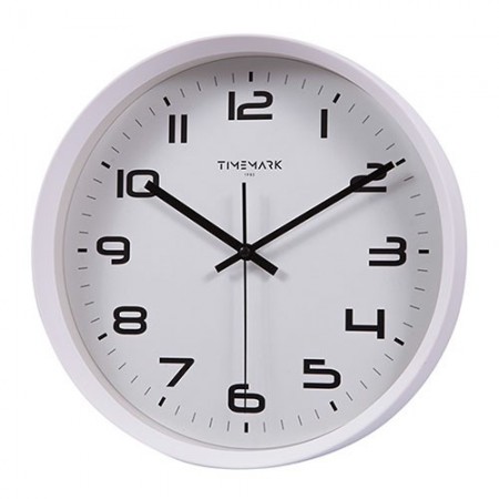 RELOJ DE PARED MARCO BLANCO TIMEMARK