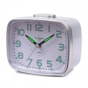 DESPERTADOR ANALÓGICO PLATA TIMEMARK