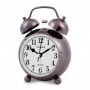 DESPERTADOR METAL CAMPANA GRIS