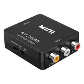 CONVERTIDOR SEÑAL AV 3xRCA A HDMI USB
