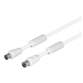 CONEXION ANT. BLANCO FERRITA 9.5MM 1.5M