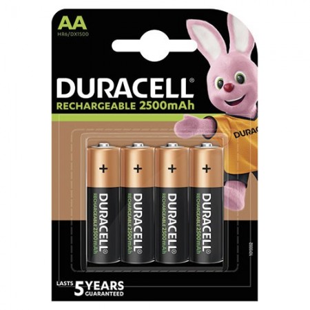 BATERIA R6 NI-MH 2500MAH BL4 DURACELL