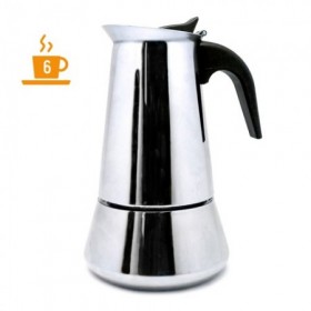 CAFETERA DE INDUCCIÓN 6 ACERO INOX TAZAS