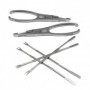 SET MARISCO 2 PINZAS Y 4 PINCHOS ACERO