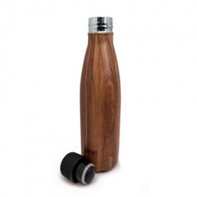 TERMO DOBLE PARED 500ML MOTIVO MADERA