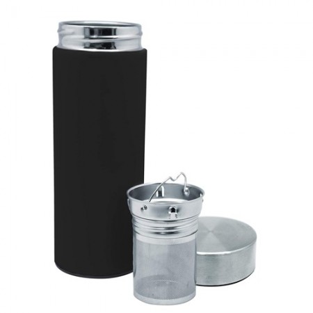 TERMO DOBLE PARED NEGRO P/INFUSION 300ML