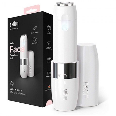 MINI DEPILADORA FACIAL CON LUZ BRAUN