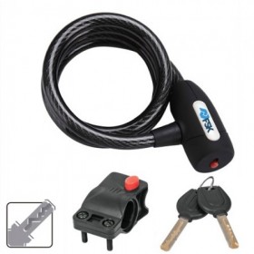 CABLE ANTIRROBO ACERO LLAVE 120CM. / 8MM