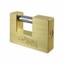 CANDADO RECTANGULAR CON 2 LLAVES 90MM