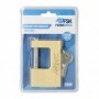 CANDADO RECTANGULAR CON 2 LLAVES 90MM