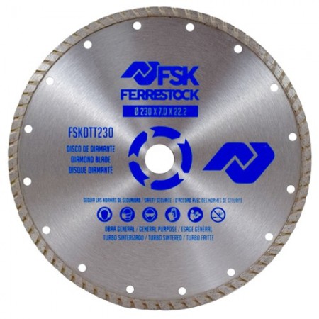 DISCO DE DIAMANTE TURBO 230 Ø FSK