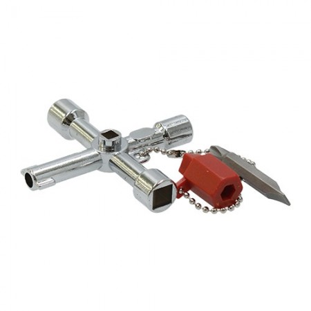 LLAVE PARA ARMARIO DE CONTROL 4 EN 1