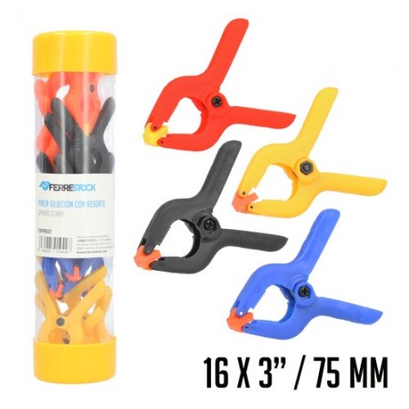 PINZA SUJECIÓN 3/ 75MM 16 PCS FSK