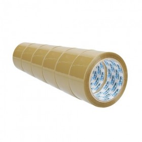 CINTA EMBALAR PP MARRÓN 50MMX66M 6UD FSK
