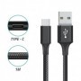 CONEXION USB A TIPO C NYLON 3.0A 1M