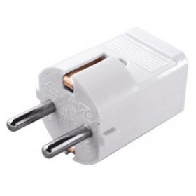 ENCHUFE MACHO RED SCHUKO TIERRA BLANCO