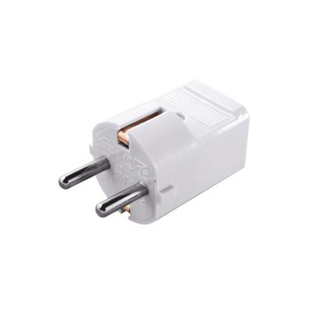 ENCHUFE MACHO RED SCHUKO TIERRA BLANCO