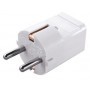 ENCHUFE MACHO RED SCHUKO TIERRA BLANCO
