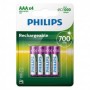 BATERIA R03 NI-MH 700MAH BLISTER 4X PHIL