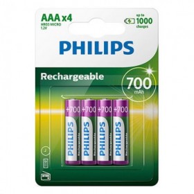 BATERIA R03 NI-MH 700MAH BLISTER 4X PHIL