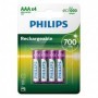 BATERIA R03 NI-MH 700MAH BLISTER 4X PHIL
