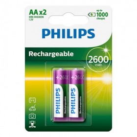BATERIA R6 NI-MH 2.600MAH BLISTER X2 PHI