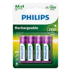 BATERIA R6 NI-MH 2.100MAH BLISTER X4 PHI