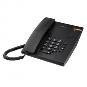 TELEFONO FIJO SOBREMESA NEGRO ALCATEL