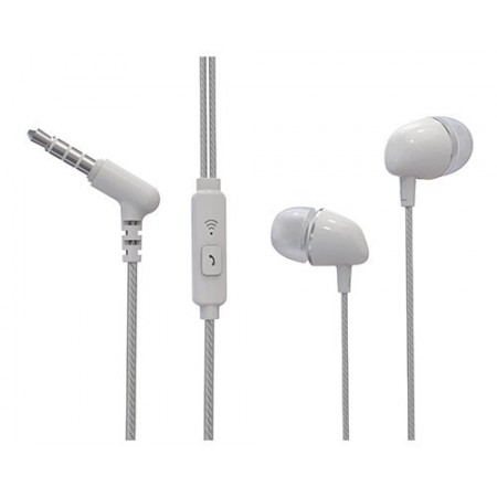 AURICULAR ESTÉREO MANOS LIBRES BLANCO TM