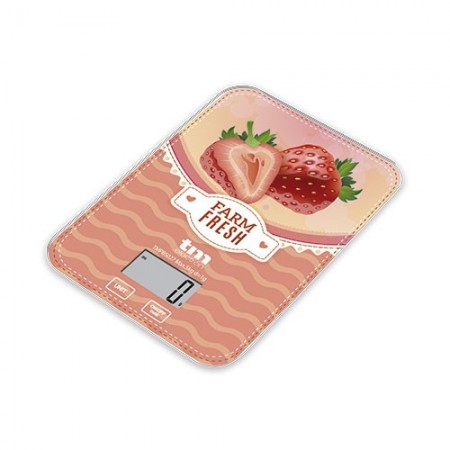 BÁSCULA DE COCINA 5KG MOTIVO FRESA TME