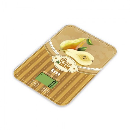 BÁSCULA DE COCINA 5KG MOTIVO PERA TME