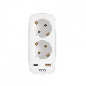 CARGADOR 2 SCHUKO MAS USB AC 3.1A TME